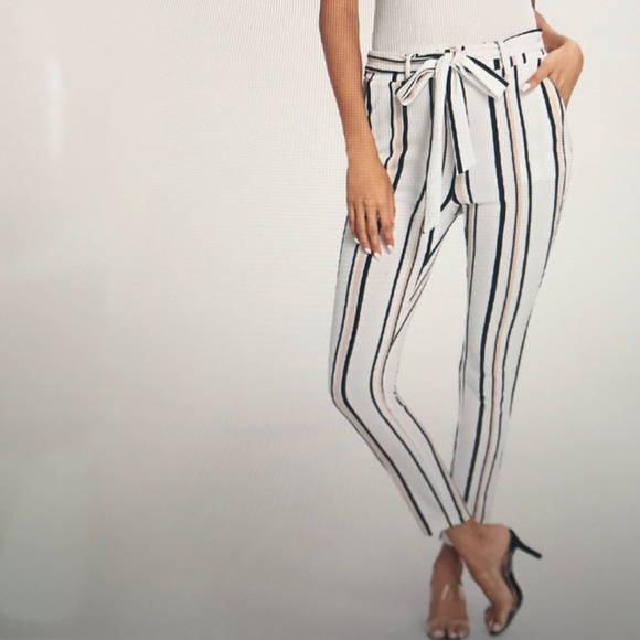 summer striped skinny pants - Picture 4 of 5